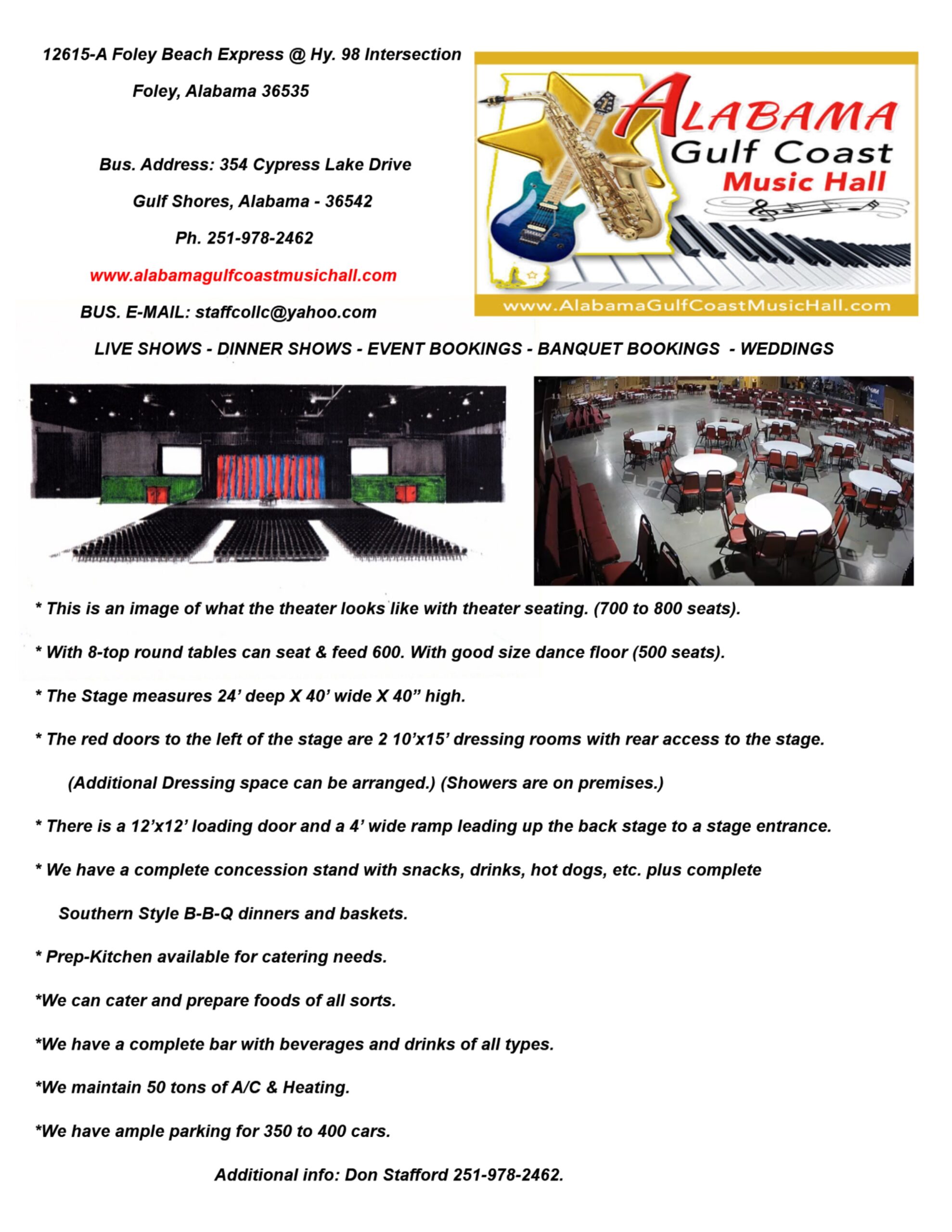 Alabama gulf coast music hall live musical entertainment and dance