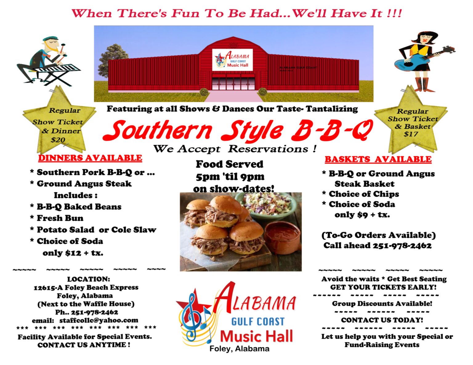 Alabama gulf coast music hall live musical entertainment and dance