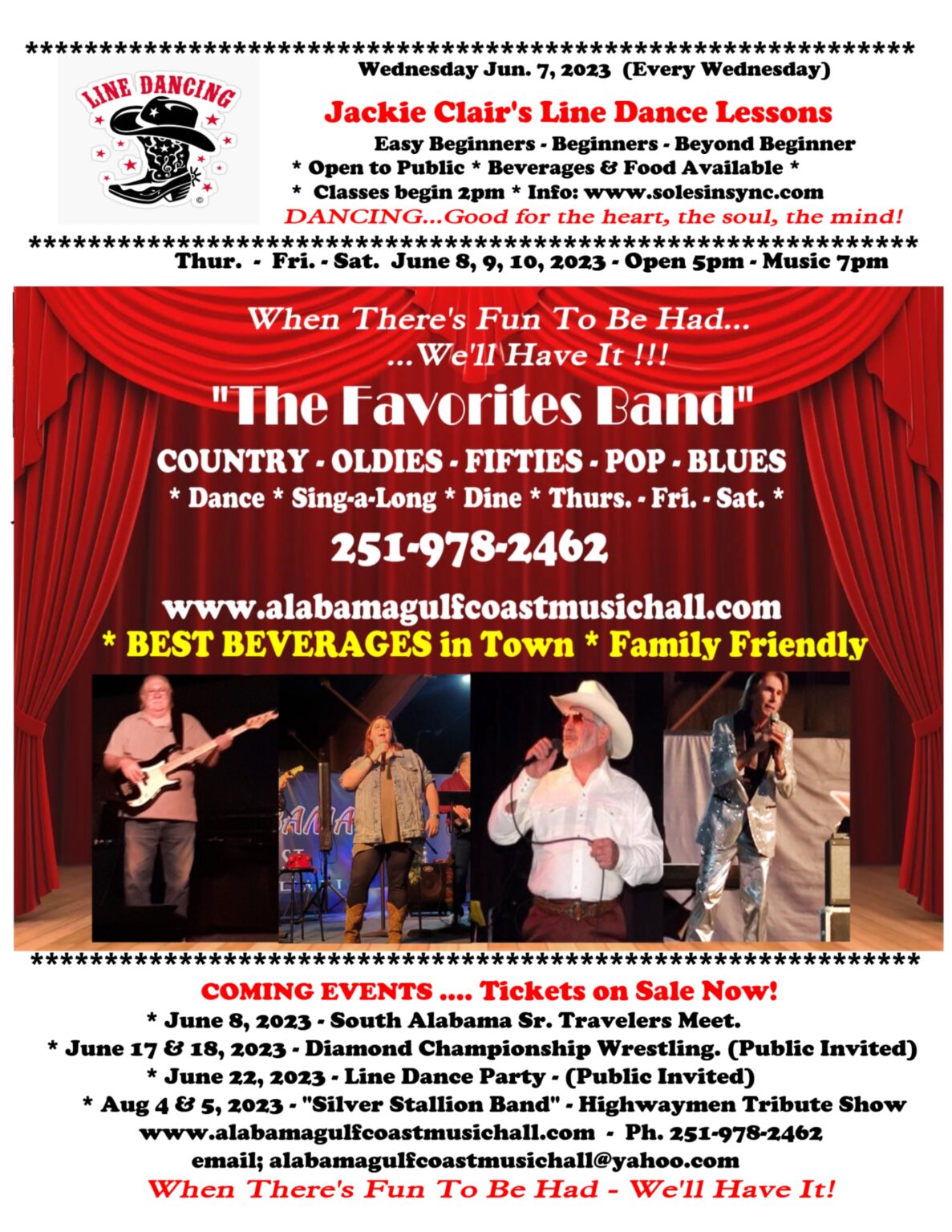 Alabama gulf coast music hall live musical entertainment and dance